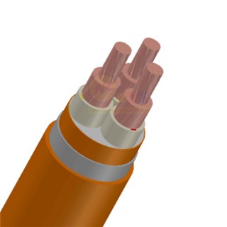 LV- 0,6/1 kV - CU/XLPE/DSTA/FR-PVC-  Fire resistant cable (3 cores)