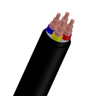 0,6/1KV - CU/PVC/PVC - 4 Cores (CVV) Power Cable